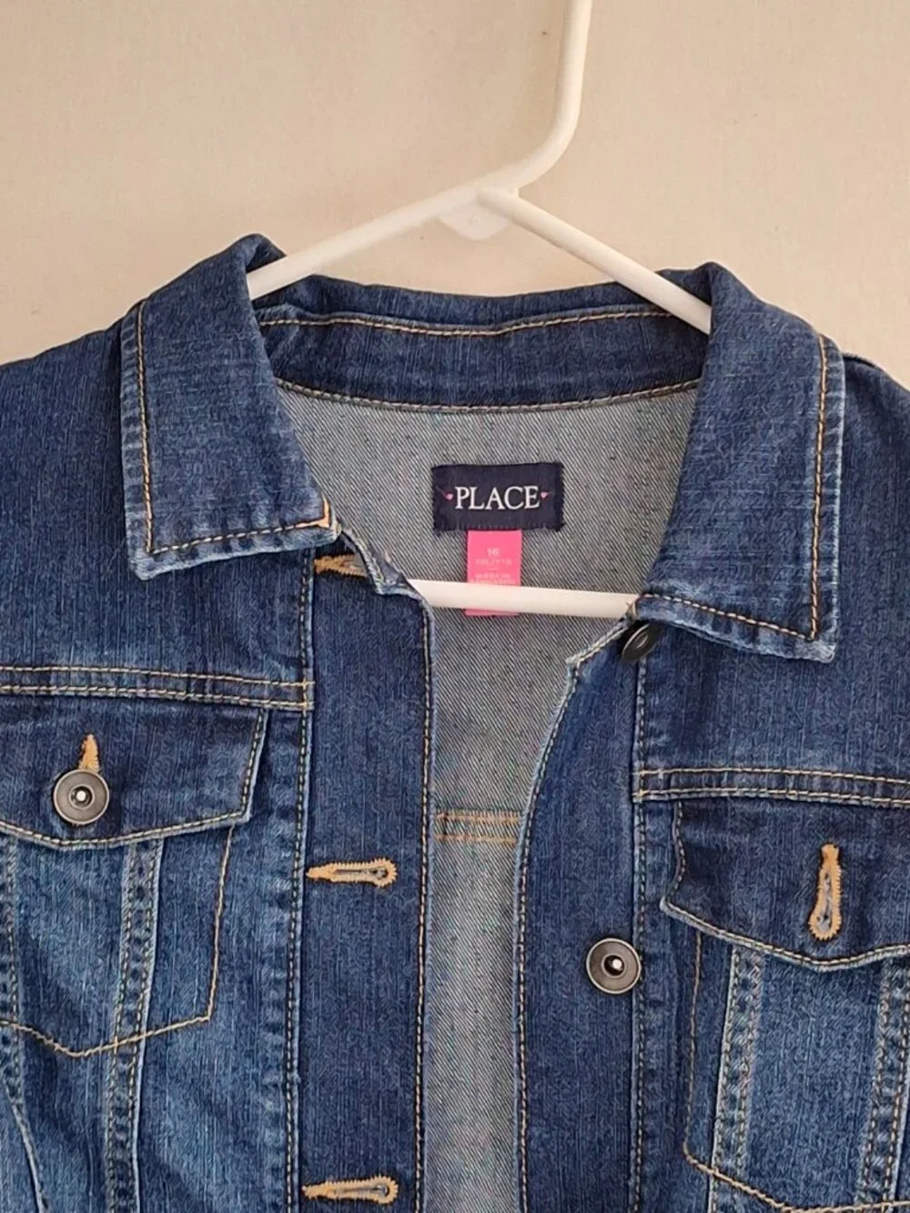 Children's place jean jacket xxl